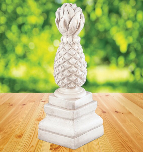 Pineapple Garden Finial motif in architecture symbol of hospitality
